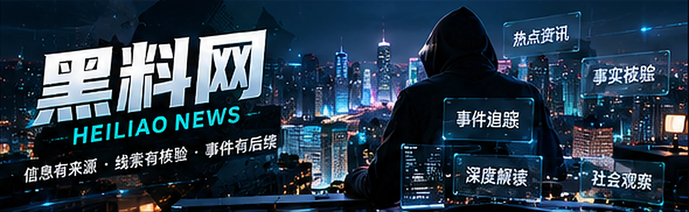现代资讯编辑室与青色信息流概念视觉