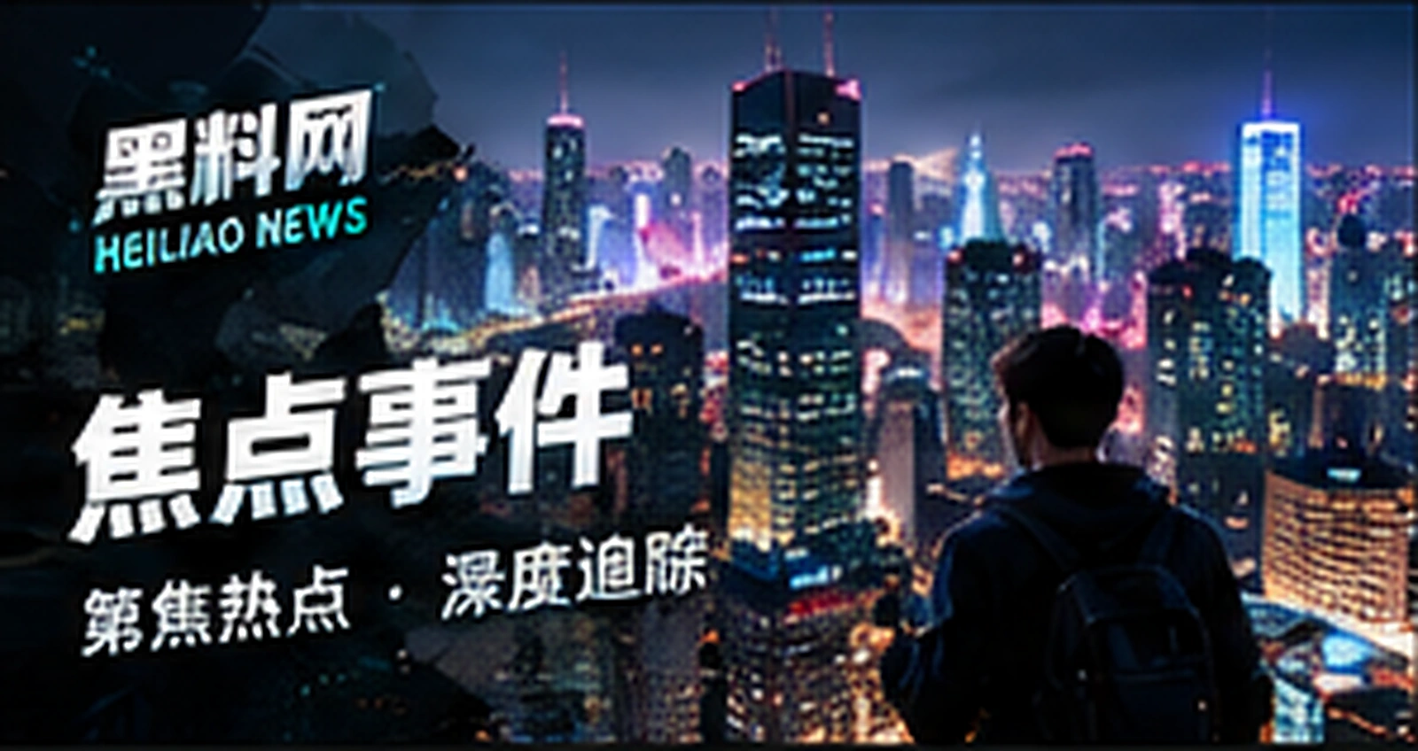 焦点议题城市与编辑桌概念视觉